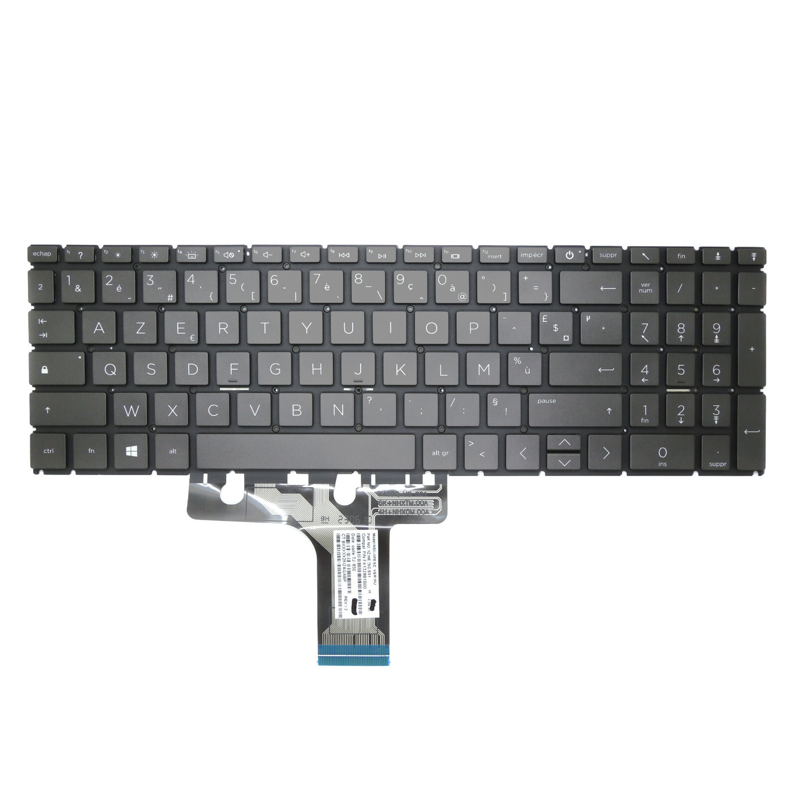 Clavier HP Pavilion 15-EG2006NF AZERTY lumineux idéal pour le télétravail et les études nocturnes