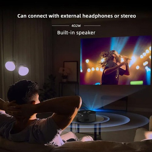 Portable Projector Projector 1080P HD Home Theater Cinema for Android iPhone - Picture 10 of 19