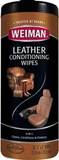 Weiman Leather Cleaner Conditioner Wipes  Leather Couches, Car Seats, Shoes...