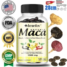 Premium Peruvian Maca Capsules 1500 Mg – Boost Energy, Performance and Vitality