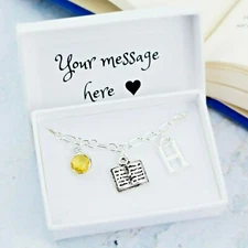 Book Bracelet, Personalised Gift, Bookish Jewelry, Academia Gifts, Loves To Read