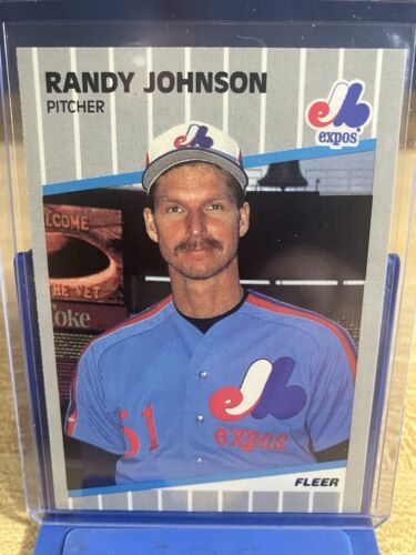 1989 Fleer Randy Johnson NM RC - Marlboro Ad Completely Blacked Out - Bild 2 von 5