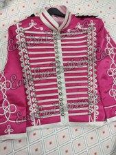 Steampunk Military Hussars Jacket, Napoleonic Army Hussars Jacket Tunic Pelisse