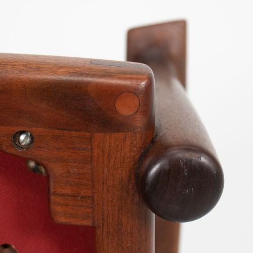 1970s Solid Walnut & Studio Craft Desk Chair by John Nyquist made in California - Picture 12 of 12