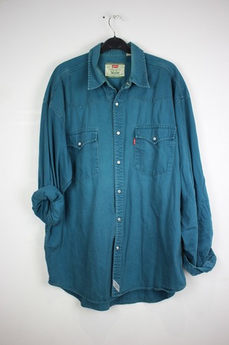 Mens Vintage 90s Levis Denim Turquoise 