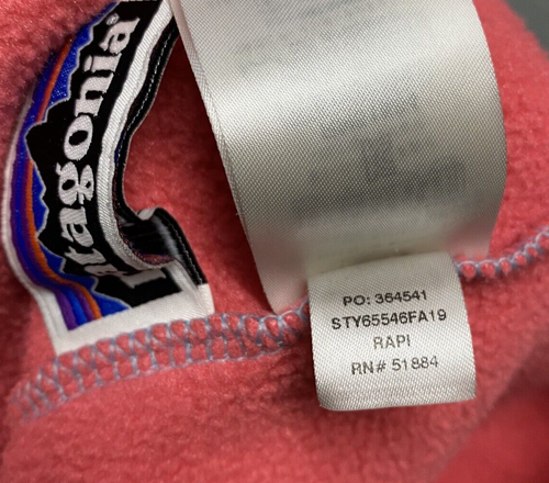 Patagonia Synchilla Snap-T Fleece Sweatshirt Girls Size Large 12 Blue Pullover - Picture 9 of 10