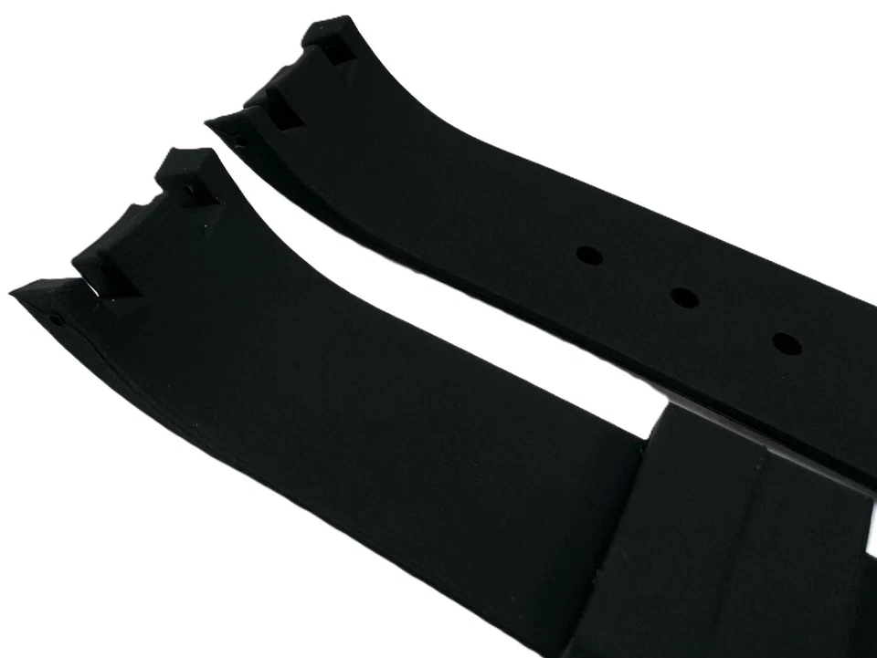 24mm Black Color Silicon Rubber Replacement Watch Band for JOE RODEO Master - Image 3 of 4