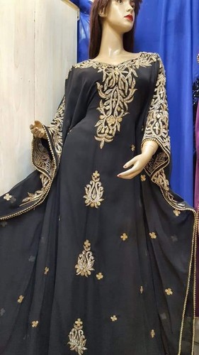 NEW MOROCCAN DUBAI KAFTANS ABAYA DRESS VERY FANCY LONG GOWN MS 151 - Picture 4 of 6