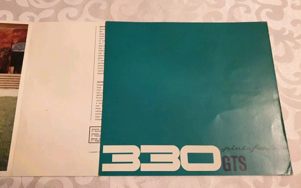 Folleto Ferrari 330 GTS 1966 Ref. 14/66 Foto 4 de 4