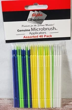 Assorted Applicator Brushes - Microbrush - 10 ea 40 Total Profile / Alpha 1400