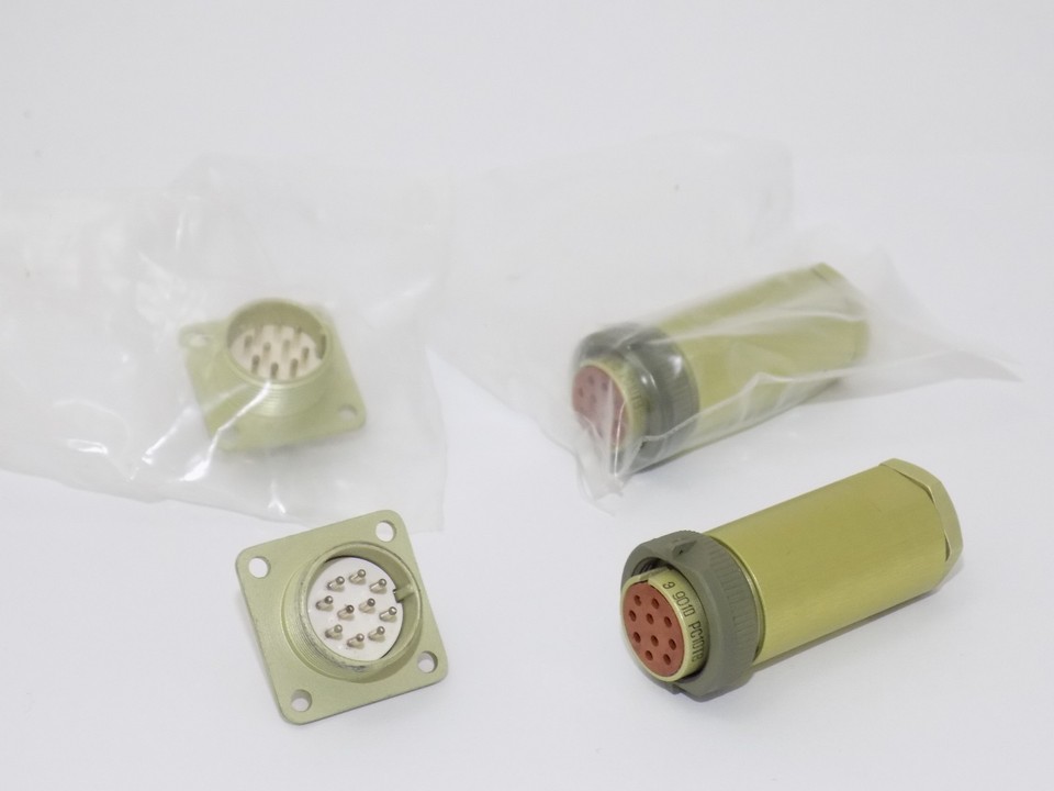 10 Pin RS10TV USSR Military Stat Circular Thread Connector, M + F Set ...