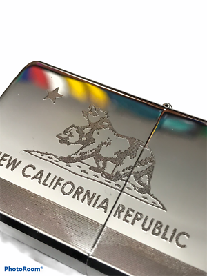FALLOUT New Vegas NCR LIGHTER Chrome *FREE ENGRAVING* new california  republic