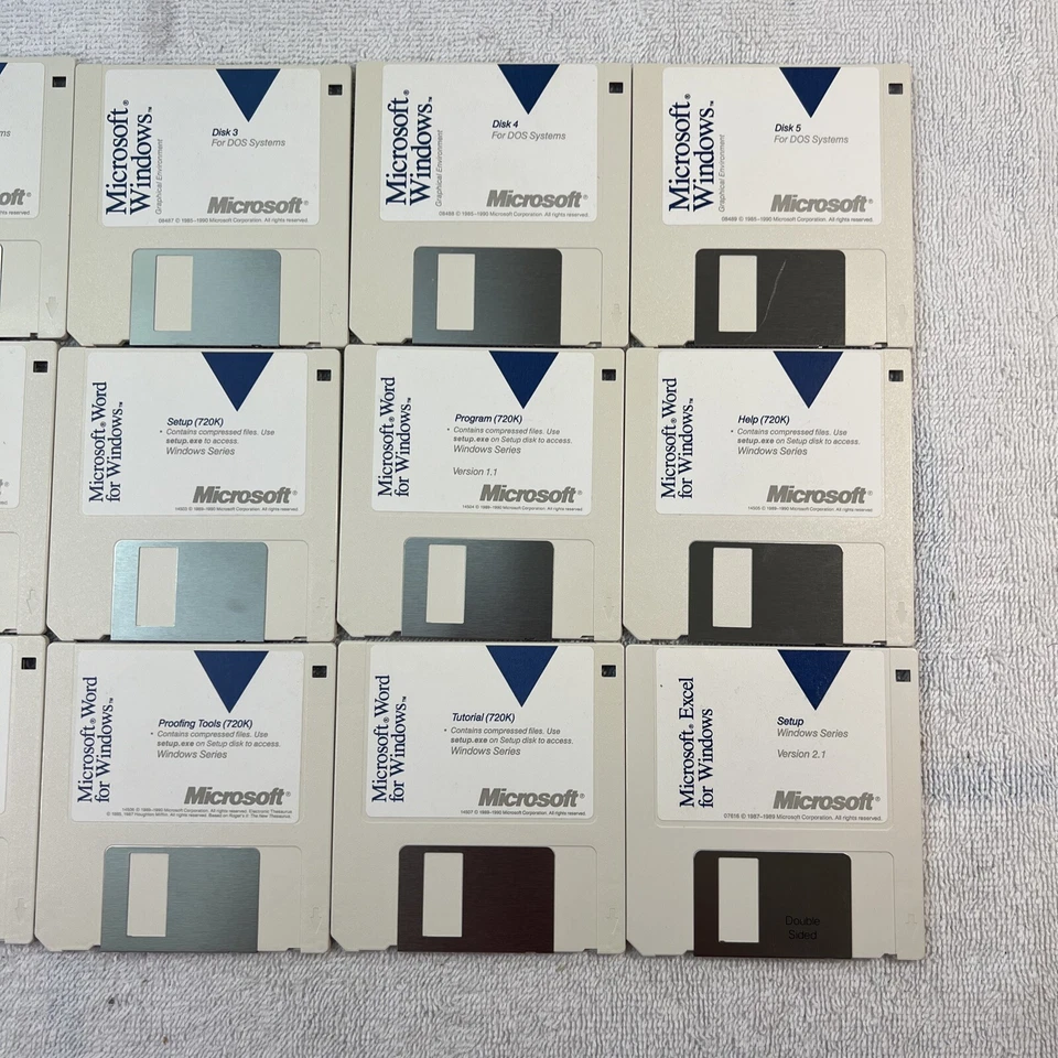 Microsoft Windows For DOS Systems Graphical Environment 3.0 with Word & Excel - Image 3 of 3