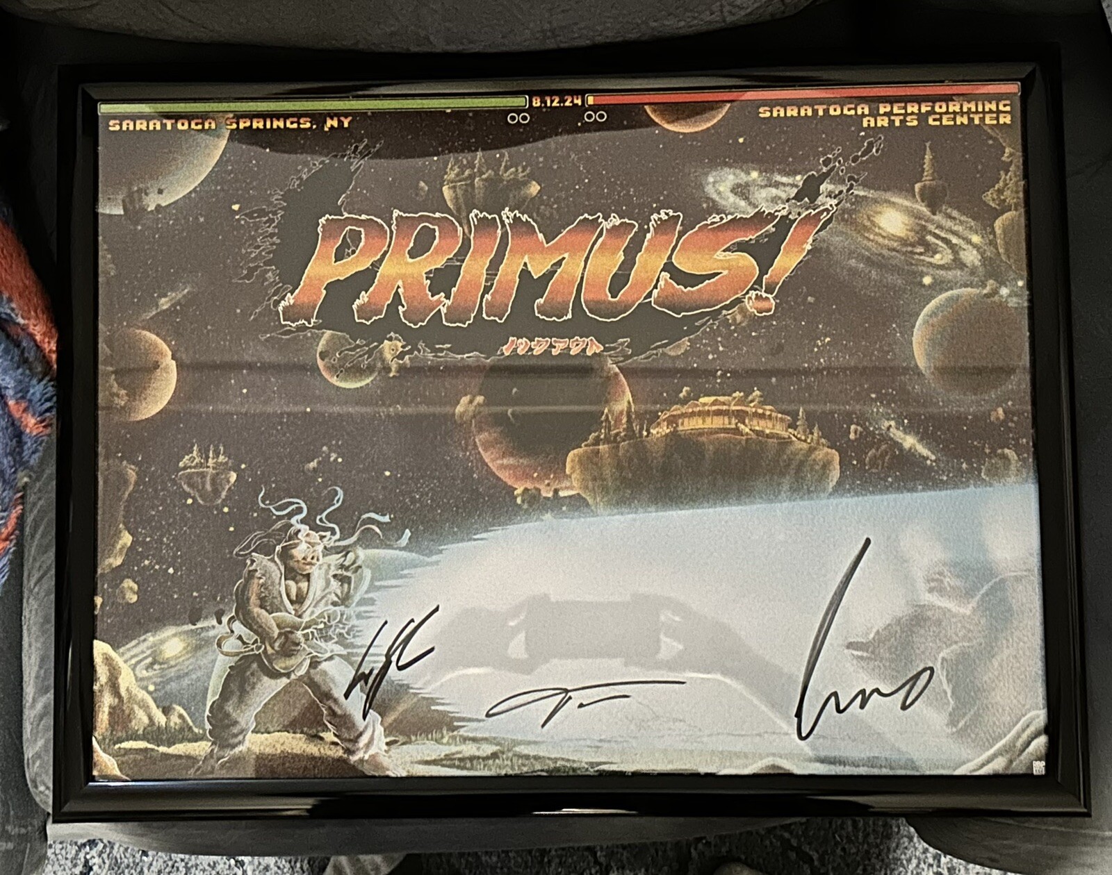 Primus Autographed Concert Poster Saratoga Performing Arts Center SARATOGA NY