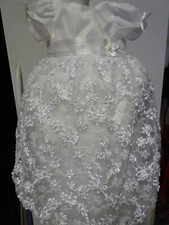 SWEA PEA And LILLI Amber Flower Girl or Christening Dress SZ 6-12 mos VGUC