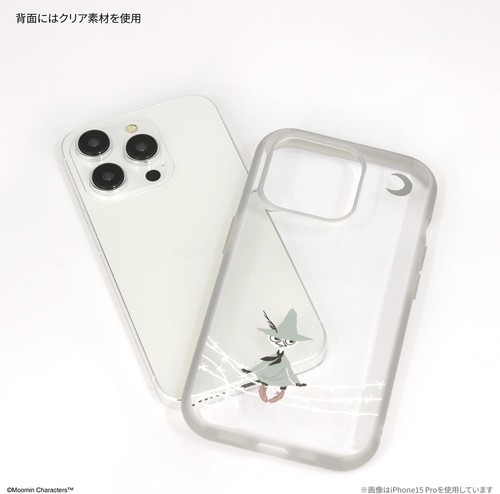 Gourmandies iPhone 15 14 13 Case Moomin IIIIfit Clear Snufkin MMN-172C Japan - Picture 2 of 5