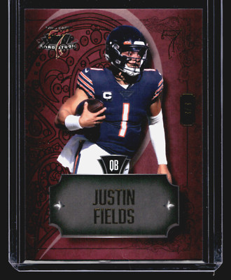 Justin Fields 3/3 Wild Card Studs 2023 Wild Card #7CHL-38 Chicago Bears SP