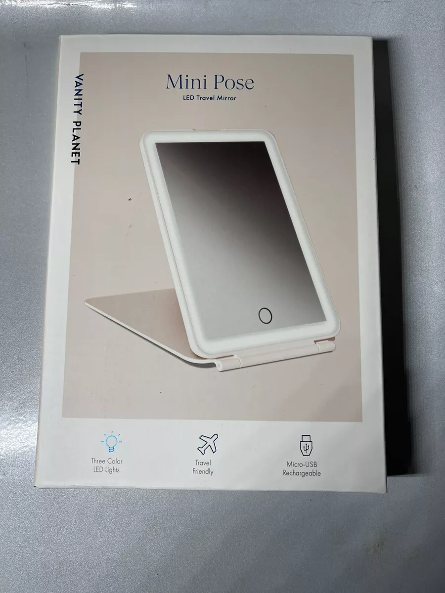 Vanity Planet Mini Pose LED Travel Mirror BRAND NEW 100 Retail Value