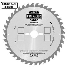 3x DISCO LAMA PER LEGNO Ø 190 mm FORO 30 mm 40 e 24 DENTI sega circolare CMT