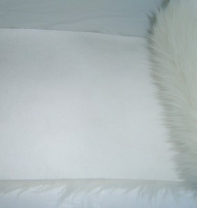 New Long Hair White Faux Fur Fake Fur Fabric 11 X 20 Ebay