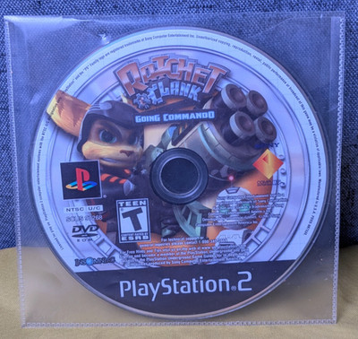 Ratchet Clank Going Commando PlayStation 2 PS2 2003 Video Game Disc Only Tested!