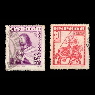 Spain, Scott 756-757, Spanish Navy, 1948, used, 117524 - Image 1 of 2