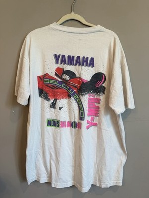 Vintage Yamaha 90s Y2K Snowmobile Tshirt Below Zero XL