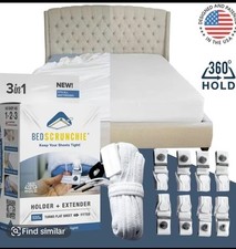 Bed Scrunchie - Ultimate Bed Sheet Holder Straps, 360 Bed Sheet Fastener.