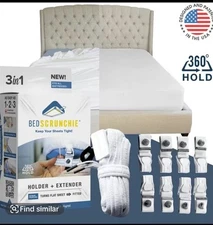 Bed Scrunchie - Ultimate Bed Sheet Holder Straps, 360 Bed Sheet Fastener.