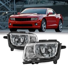 Chrome Headlights For 2010-2013 Chevy Camaro Halogen Headlamp Assembly Sets Chrome Headlights For 2010-2013 Chevy Camaro Halogen Headlamp Assembly Sets