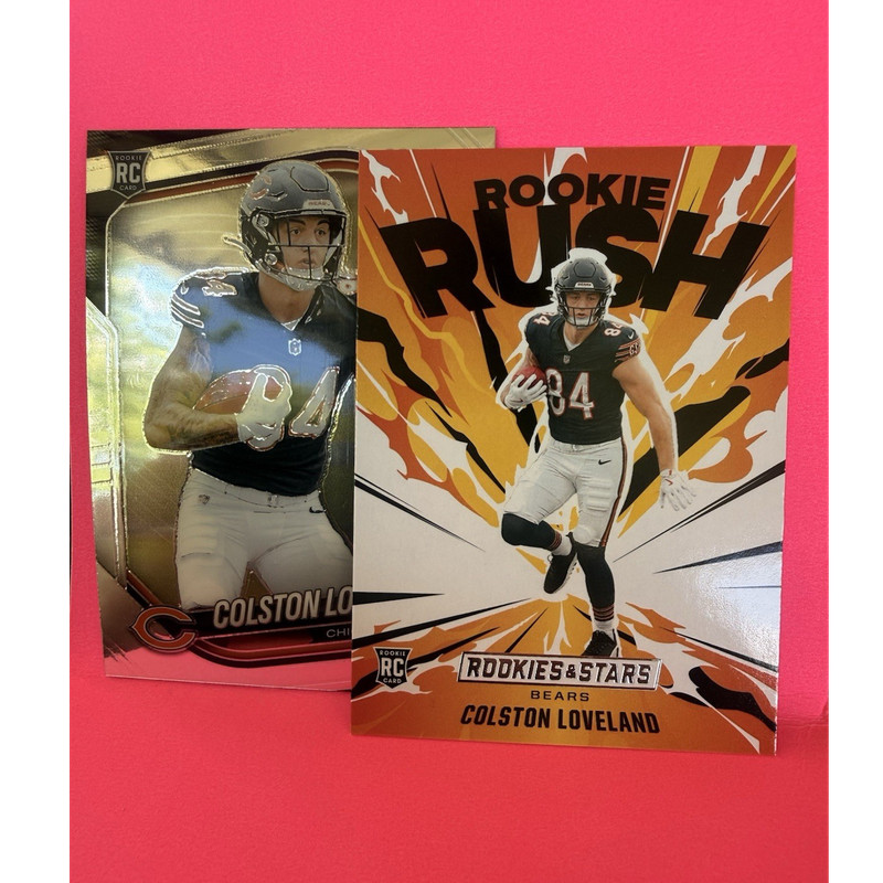 Panini Prizm & Rookies Stars 2025 Colston Loveland Bears Rookie Lot 2