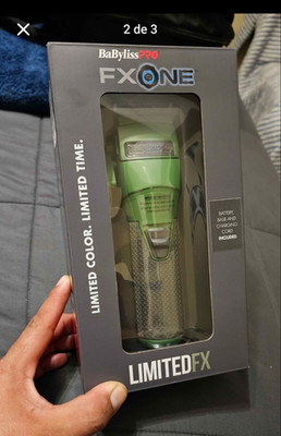 BaBylissPRO FXONE LimitedFX Green Cordless Battery Hair Clipper Square Blade