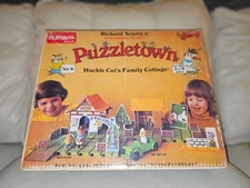 Vintage Richard Scarry Puzzletown Huckle Cats Cottage & Dr Lion's Medical Center