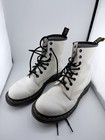 Dr. Martens Woman’s Leather Combat Boots Lace-Up White/Black Round Toe US 8 — photo 2