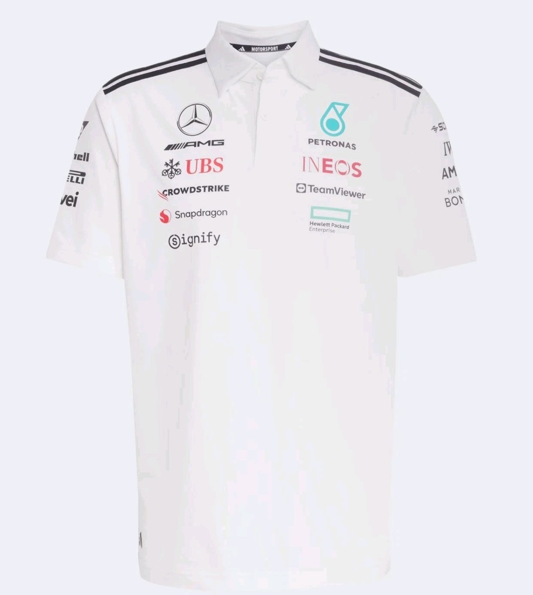 Adidas Mercedes AMG Petronas F1 Team Polo Short Sleeve Shirt