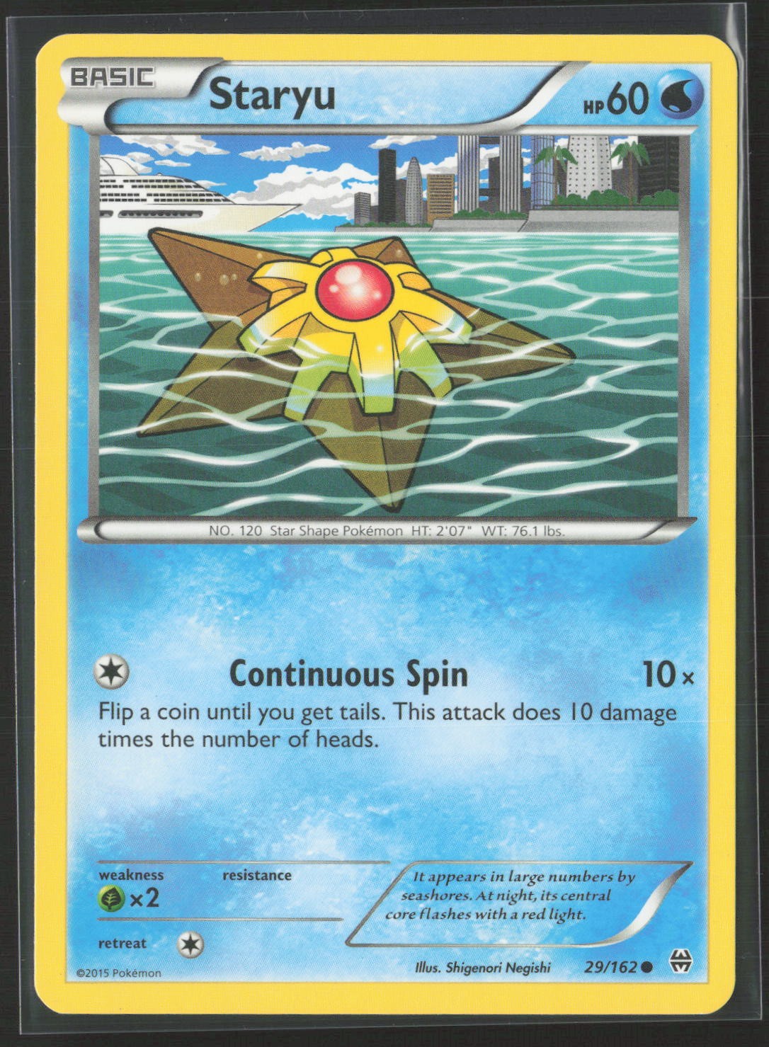 Staryu 29/162 Common BREAKthrough Pokemon Near Mint