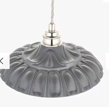 4 x John Lewis, grey metal pendant shade diameter 23.5 cm brand new