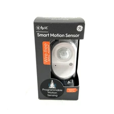 GE Cync Smart Wire-Free Battery Powered Programmable Motion Sensor White