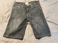 Epic Threads Youth Boys Denim Shorts Straight Fit Size 20 Dark Wash