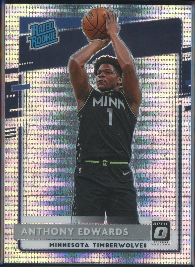 2020 Donruss Optic Target Box Set Pulsar #151 ANTHONY EDWARDS RC Wolves