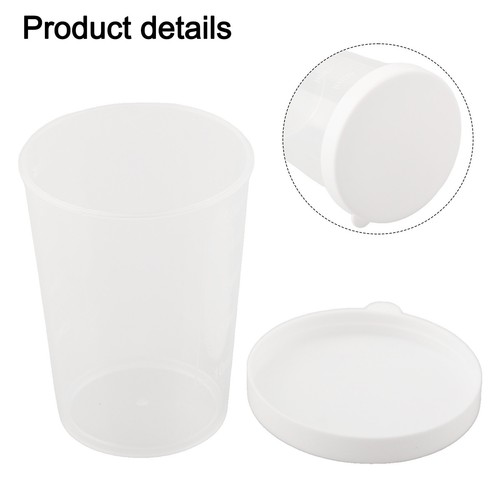 Lab Quality 10pcs 50ml Transparent Medicine Measuring Cup with Plastic Cover - Bild 11 von 24