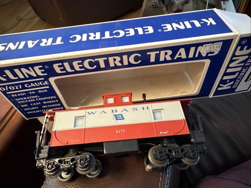 Wabash Caboose K-LINE K-6175 O/027 Old Stock In Box Lights Up