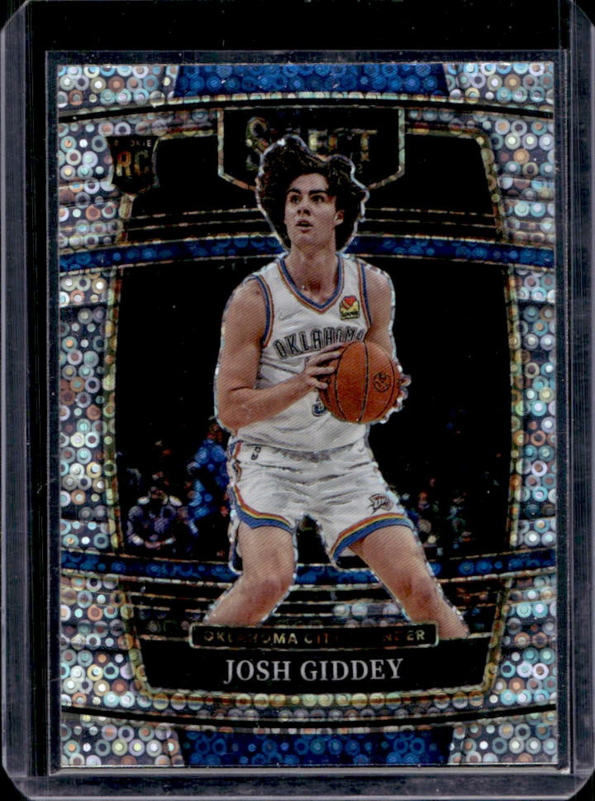 2021-22 Panini Select Josh Giddey RC Disco Prizm Rookie Concourse #58 Thunder