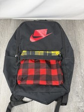 Nike Heritage 2.0 Backpack Black Red Yellow BA5880-010 Unisex PRE-OWNED