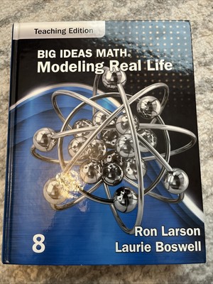 Big Ideas Math Teaching Edition Textbook Brand New Grade 8 Modeling Real Life
