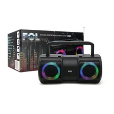 Bluetooth Speaker Boombox RGB LED Wireless FM Radio USB TF Portable