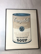 Andy Warhol Campbell's Soup Series II: Vintage 1968 Framed Print-Large 28&rdquo;x22&rdquo;