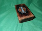 Harley Davidson lot of 2 Folk art Fish Lure & 2 crank bait lures in wood box — photo 4