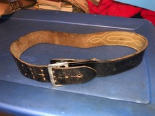Vintage POLICE Jay-Pee Black Leather Gun Belt