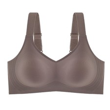 Jelly Support Seamless Gather Bra for Big Breasts Slim Fit, Push-Up Anti-Sagging